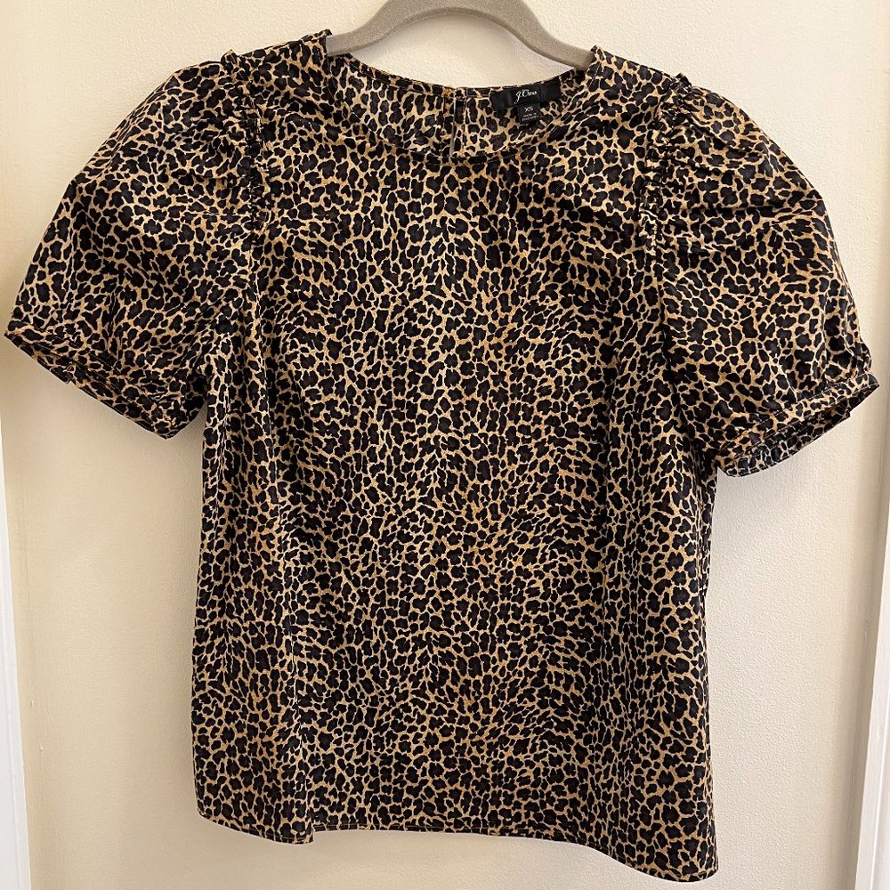 J.Crew Size XS Cheetah Shirt